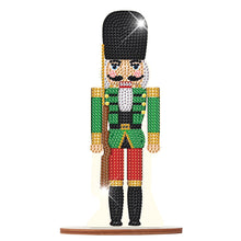 Load image into Gallery viewer, Wooden Crystal Painting Desktop Kit Diamond Art Table Decor(Xmas Nutcracker #11)