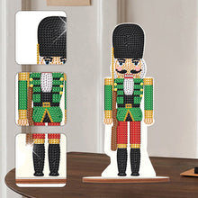 Load image into Gallery viewer, Wooden Crystal Painting Desktop Kit Diamond Art Table Decor(Xmas Nutcracker #11)