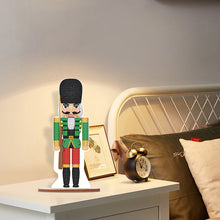 Load image into Gallery viewer, Wooden Crystal Painting Desktop Kit Diamond Art Table Decor(Xmas Nutcracker #11)