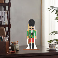 Load image into Gallery viewer, Wooden Crystal Painting Desktop Kit Diamond Art Table Decor(Xmas Nutcracker #11)