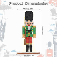 Load image into Gallery viewer, Wooden Crystal Painting Desktop Kit Diamond Art Table Decor(Xmas Nutcracker #11)