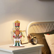 Load image into Gallery viewer, Wooden Crystal Painting Desktop Kit Diamond Art Table Decor(Xmas Nutcracker #12)