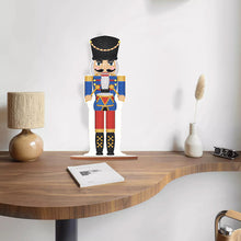 Load image into Gallery viewer, Wooden Crystal Painting Desktop Kit Diamond Art Table Decor(Xmas Nutcracker #13)