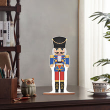 Load image into Gallery viewer, Wooden Crystal Painting Desktop Kit Diamond Art Table Decor(Xmas Nutcracker #13)