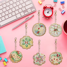Load image into Gallery viewer, 6PCS Double Sided Special Shape Diamond Painting Keychain (Christmas Cracker)
