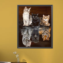 Load image into Gallery viewer, AB Diamond Painting - Full Square - Tender and ferocious cats (40*50CM)