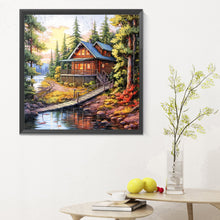 Load image into Gallery viewer, Diamond Painting - Full Round - woods house (30*30CM)