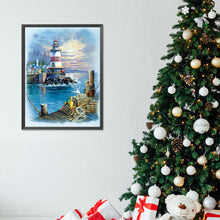 Load image into Gallery viewer, Diamond Painting - Full Round - seaside lighthouse (30*40CM)