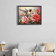 Load image into Gallery viewer, Diamond Painting - Full Square - flower hummingbird (50*40CM)