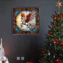 Load image into Gallery viewer, AB Diamond Painting - Full Round - Pegasus stained glass (40*40CM)