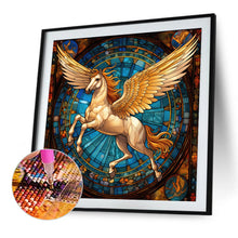 Load image into Gallery viewer, AB Diamond Painting - Full Round - Pegasus stained glass (40*40CM)