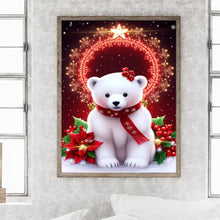 Load image into Gallery viewer, Diamond Painting - Full Round - Christmas bear (30*40CM)
