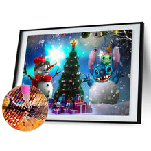 Load image into Gallery viewer, Diamond Painting - Full Round - Snowman and Stitch the Snowman (40*30CM)