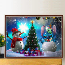 Load image into Gallery viewer, Diamond Painting - Full Round - Snowman and Stitch the Snowman (40*30CM)