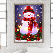 Load image into Gallery viewer, Diamond Painting - Full Round - Christmas snowman (30*40CM)