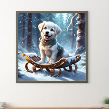 Load image into Gallery viewer, Diamond Painting - Full Round - sled puppy (30*30CM)