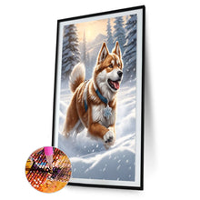 Load image into Gallery viewer, Diamond Painting - Full Round - animals in the snow (40*60CM)