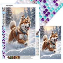 Load image into Gallery viewer, Diamond Painting - Full Round - animals in the snow (40*60CM)