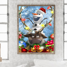 Load image into Gallery viewer, Diamond Painting - Full Round - Frozen Snowman (30*40CM)