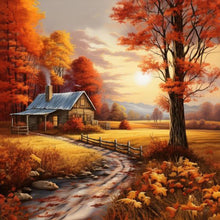 Load image into Gallery viewer, Diamond Painting - Full Round - woods house (30*30CM)
