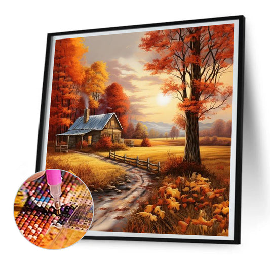Diamond Painting - Full Round - woods house (30*30CM)