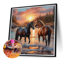 Load image into Gallery viewer, Diamond Painting - Full Round - horse (40*40CM)