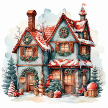 Load image into Gallery viewer, Diamond Painting - Full Round - Christmas igloo (30*30CM)