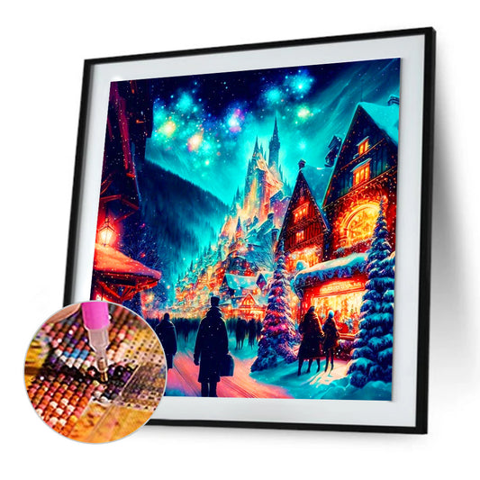 Diamond Painting - Full Round - Christmas street (30*30CM)