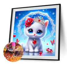 Load image into Gallery viewer, Diamond Painting - Full Round - elegant cat (30*30CM)