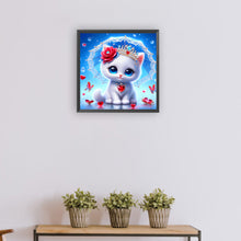 Load image into Gallery viewer, Diamond Painting - Full Round - elegant cat (30*30CM)