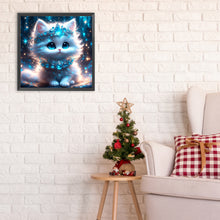 Load image into Gallery viewer, Diamond Painting - Full Round - Cat under crystal rain (30*30CM)