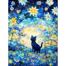 Load image into Gallery viewer, Diamond Painting - Full Round - Starry Sky and Cat¡¤Right (30*40CM)