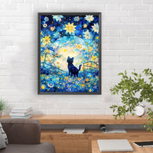 Load image into Gallery viewer, Diamond Painting - Full Round - Starry Sky and Cat¡¤Right (30*40CM)