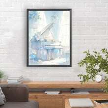 Load image into Gallery viewer, Diamond Painting - Full Round - Piano¡¤White and Blue (30*40CM)