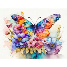 Load image into Gallery viewer, Diamond Painting - Full Round - colorful butterfly (40*30CM)