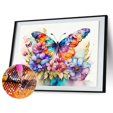Load image into Gallery viewer, Diamond Painting - Full Round - colorful butterfly (40*30CM)