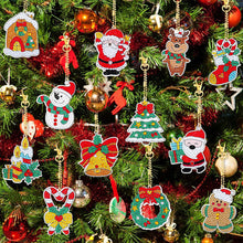 Load image into Gallery viewer, 12PCS Christmas Santa Full Drill Keyring for Christmas Home Party Decor (#158)