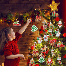 Load image into Gallery viewer, 12PCS Christmas Santa Full Drill Keyring for Christmas Home Party Decor (#159)