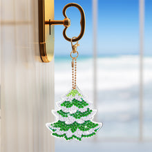 Load image into Gallery viewer, 12PCS Christmas Santa Full Drill Keyring for Christmas Home Party Decor (#159)