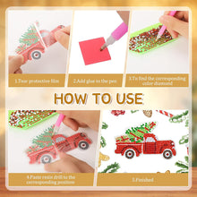 Load image into Gallery viewer, 12PCS Christmas Santa Full Drill Keyring for Christmas Home Party Decor (#160)