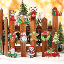 Load image into Gallery viewer, 12PCS Christmas Santa Full Drill Keyring for Christmas Home Party Decor (#160)