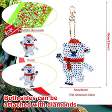 Load image into Gallery viewer, 12PCS Christmas Santa Full Drill Keyring for Christmas Home Party Decor (#162)