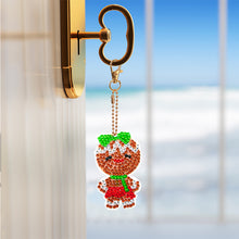 Load image into Gallery viewer, 12PCS Christmas Santa Full Drill Keyring for Christmas Home Party Decor (#162)