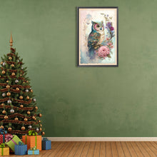 Load image into Gallery viewer, Diamond Painting - Full Round - Owl on the branch (40*60CM)