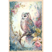 Load image into Gallery viewer, Diamond Painting - Full Round - owl on branch (40*60CM)