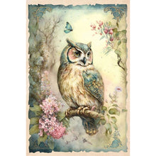 Load image into Gallery viewer, Diamond Painting - Full Round - owl on branch (40*60CM)