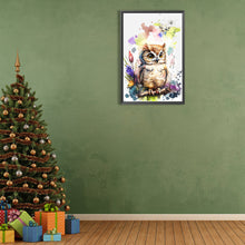 Load image into Gallery viewer, Diamond Painting - Full Round - Watercolor Owl¡¤Left (40*60CM)