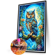 Load image into Gallery viewer, Diamond Painting - Full Round - Owl under the moon (40*60CM)