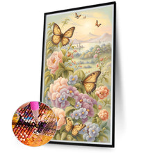 Load image into Gallery viewer, Diamond Painting - Full Round - place of pansies (40*70CM)