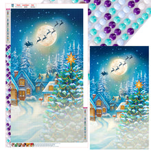 Load image into Gallery viewer, Diamond Painting - Full Round - christmas night (40*70CM)